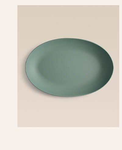 Outdoor Oval Low Serving Bowl