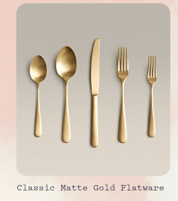 Classic Matte Gold Flatware