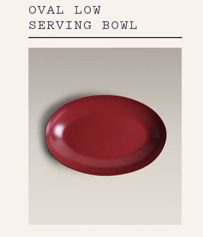 Oval Low Serving Bowl