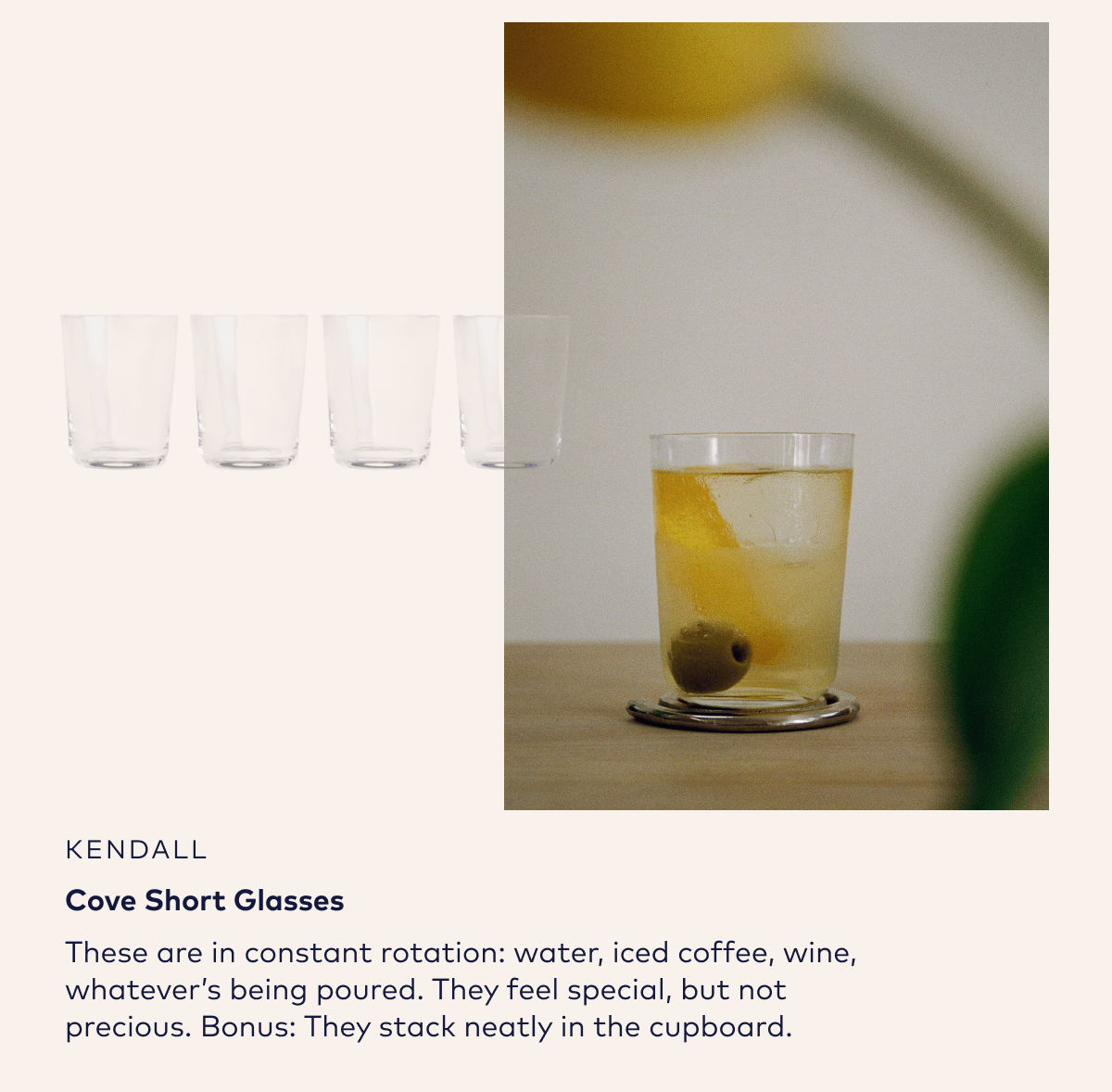 Cove Short Glass