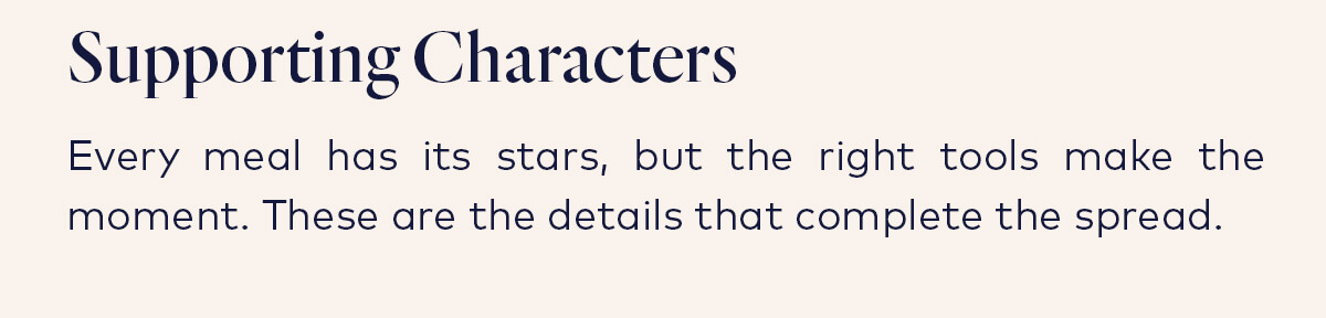 Supporting Characters Supporting Characters