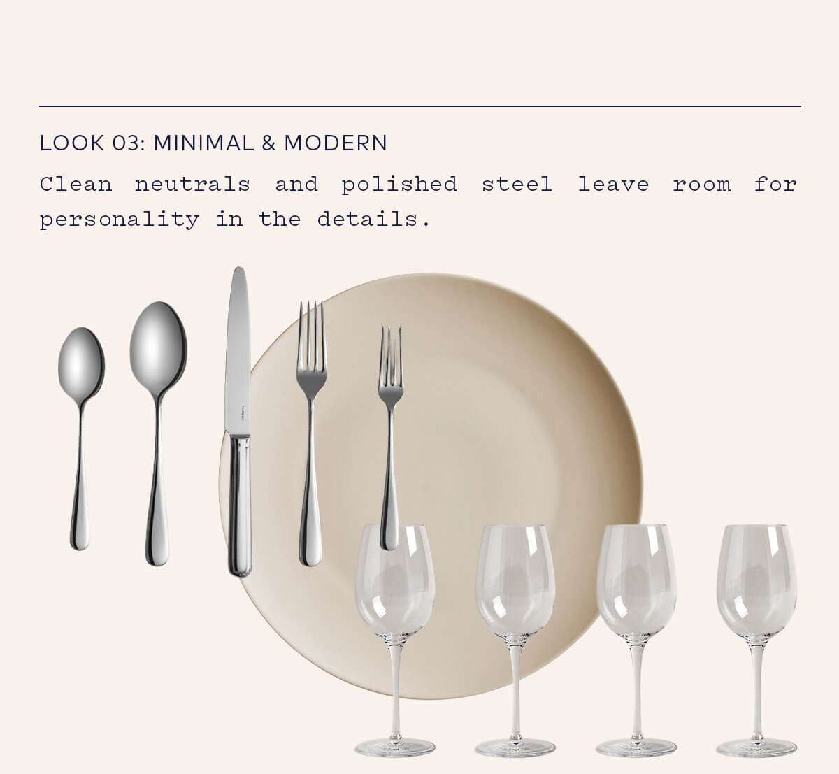 Look 3: Minimal & Modern