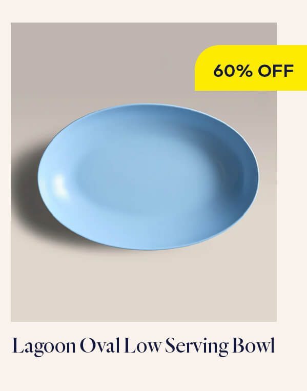 Lagoon Oval Low Serving Bowl