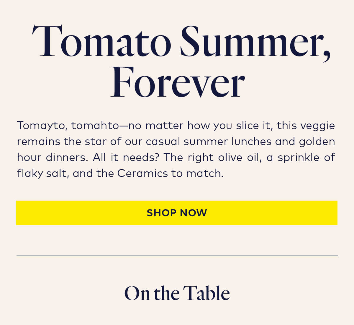 Tomato Summer, Forever