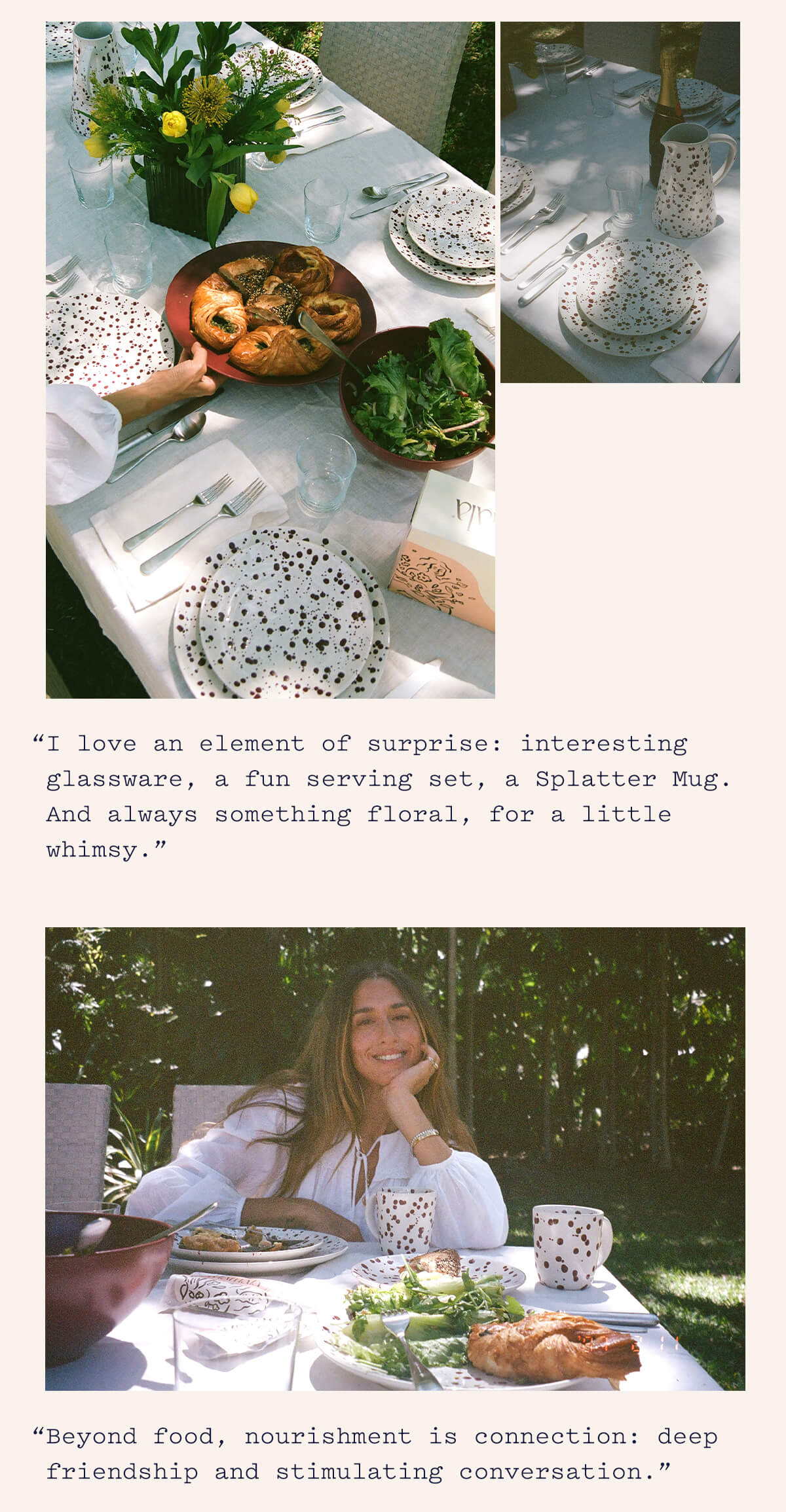 I love an element of surprise.