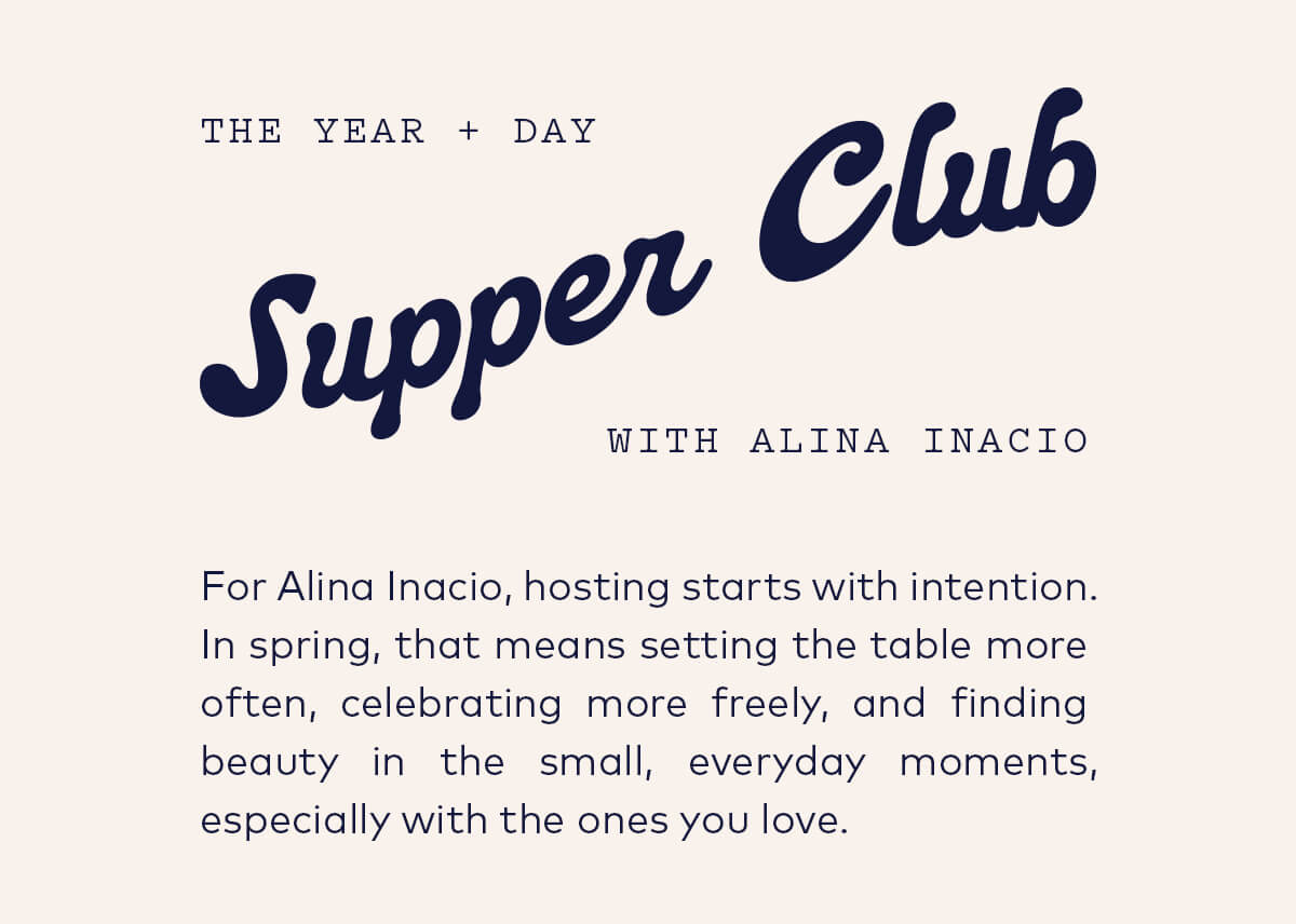 Supper Club with Alina Inacio
