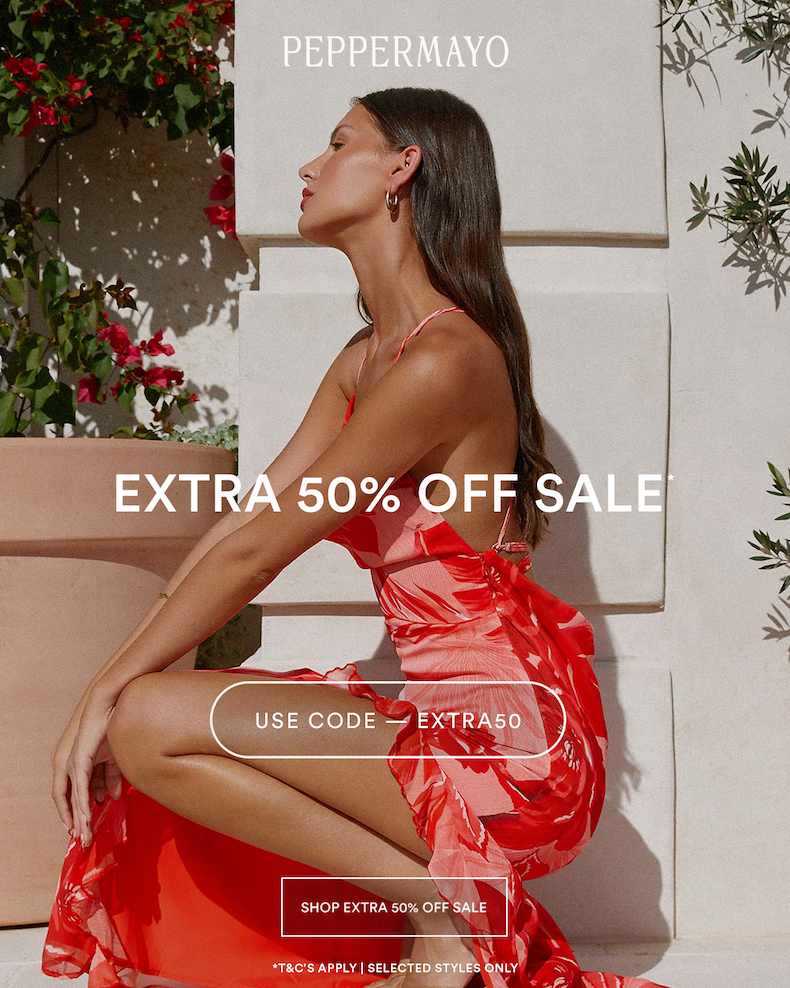 EXTRA 50% OFF SALE