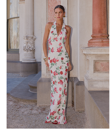 Maryk Maxi Dress -  Ivory Bloom