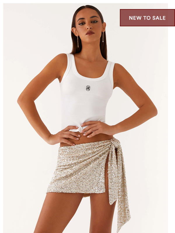 Jazmine Mini Skirt - Silver