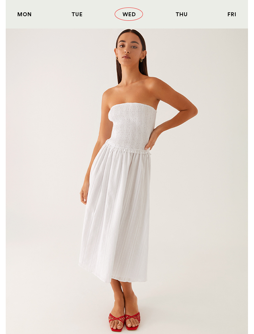 Lulie Shirres Midi Dress - Ivory