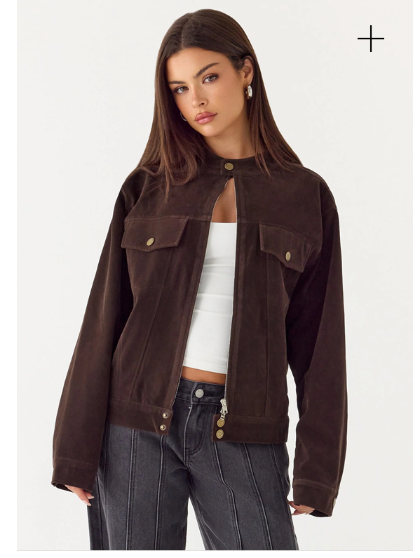 Lula Faux Leather Bomber Jacket - Black