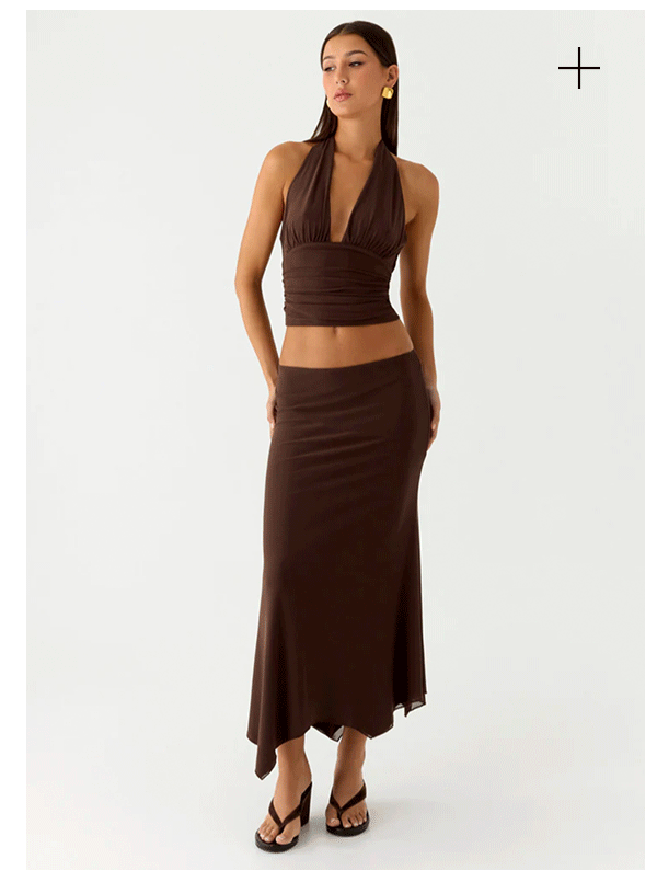 Kerrie Halter Top - Chocolate