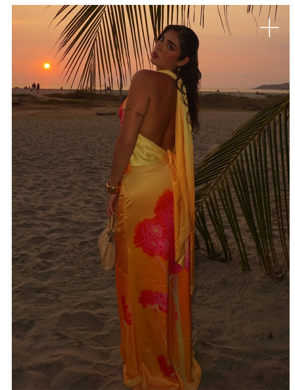 @isabella.spinelli28 in Nala Top + Marrakesh Maxi Skirt - Orange Floral