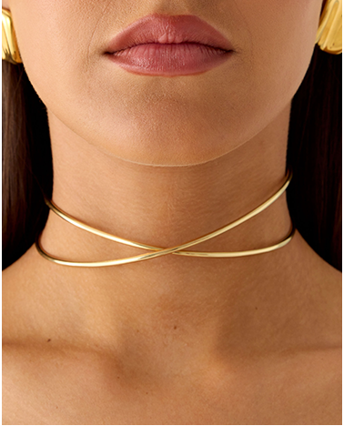 Glossy Hour Necklace - Gold
