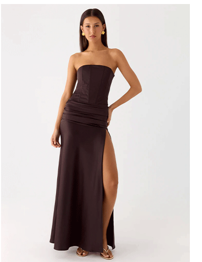 Darana Satin Maxi Dress