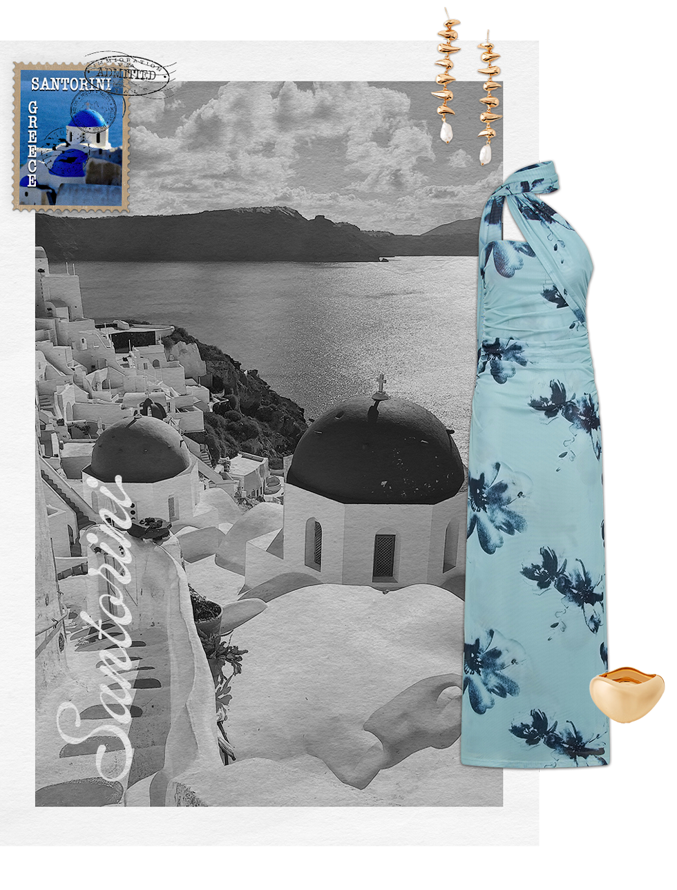 Songbird Maxi Dress - Blue Black Floral