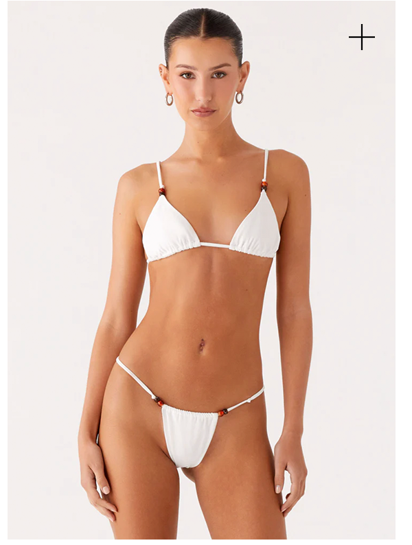 Ivanka Bikini Top + Bottoms - White
