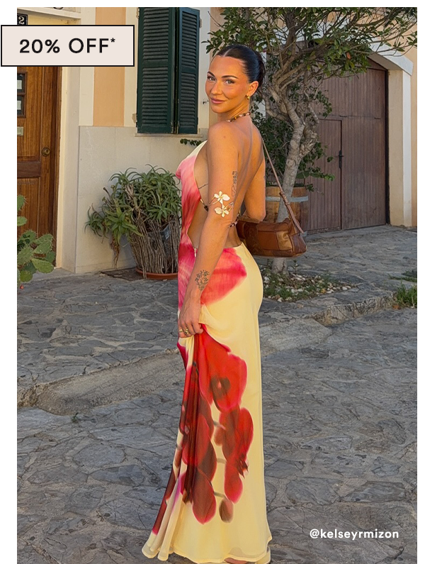 Morning Crush Maxi Dress - Yellow Bloom