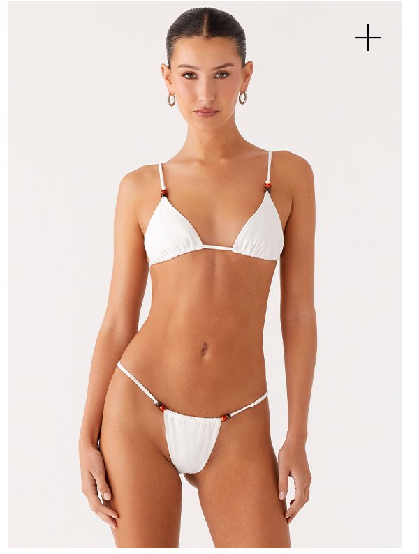  Ivanka Bikini Top & Bottoms - White