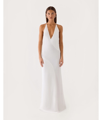 Ellopez Maxi Dress - White