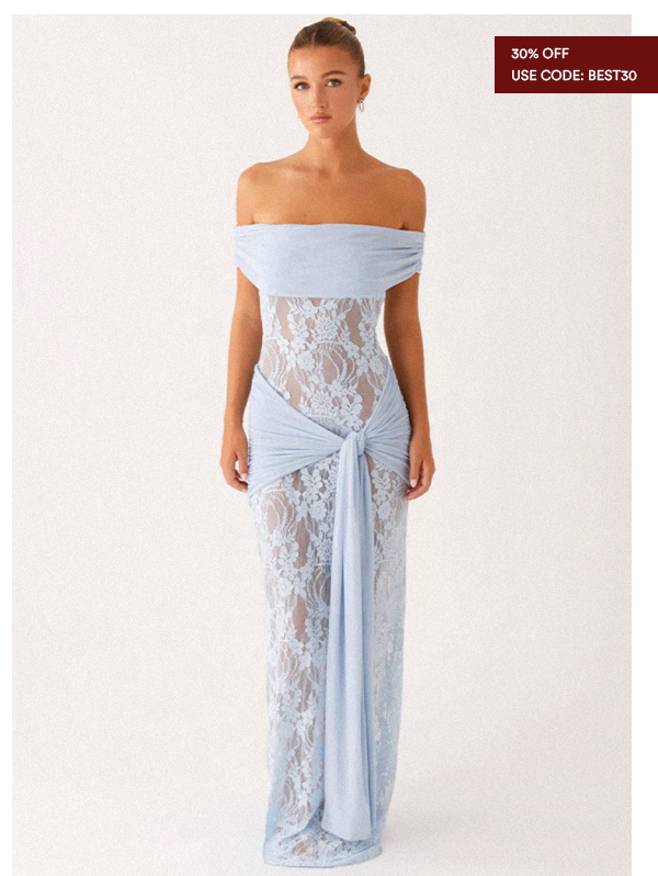 Gracie Twist Maxi Dress - Blue