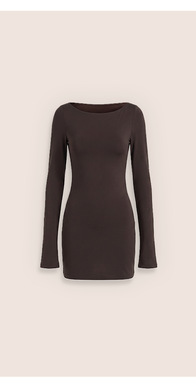  Alonna Mini Dress - Chocolate 