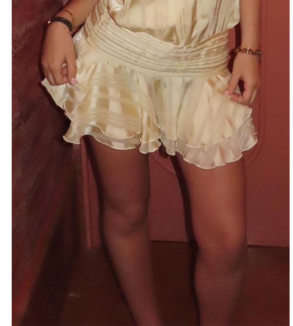 Willow Chiffon Mini Dress - Yellow