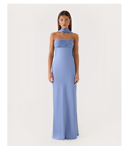 Hush Maxi Dress - Baby Blue 