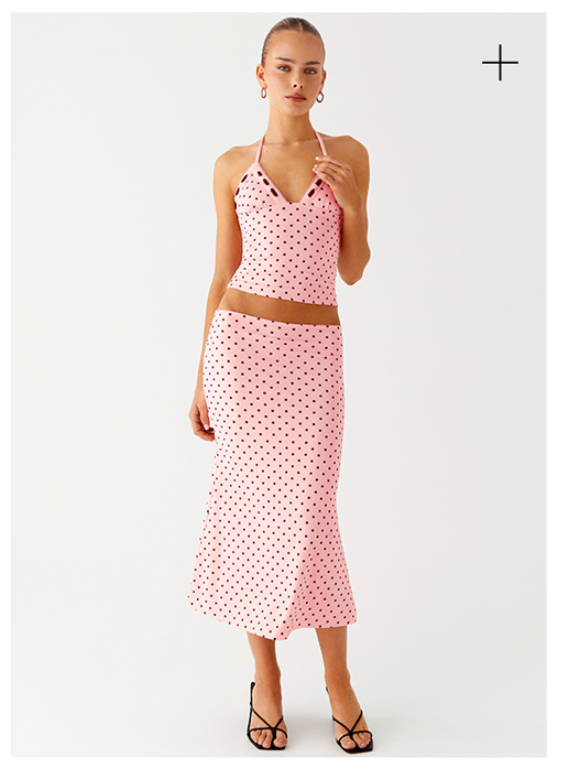 Bahama Low Rise Midi - Strawberry Spot