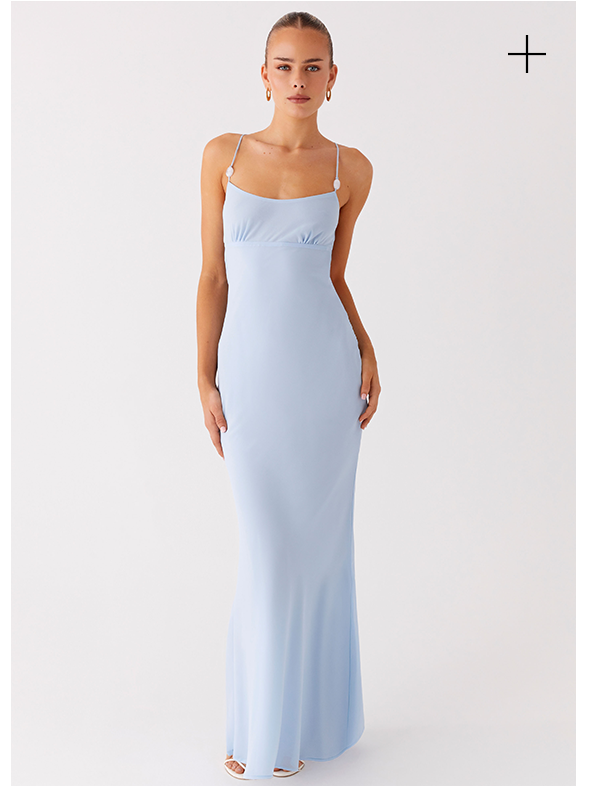 Cabello Maxi Dress - Pale Blue
