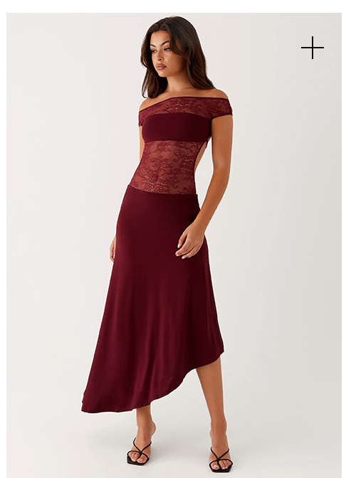 Mallory Mini Dress Cherry Red