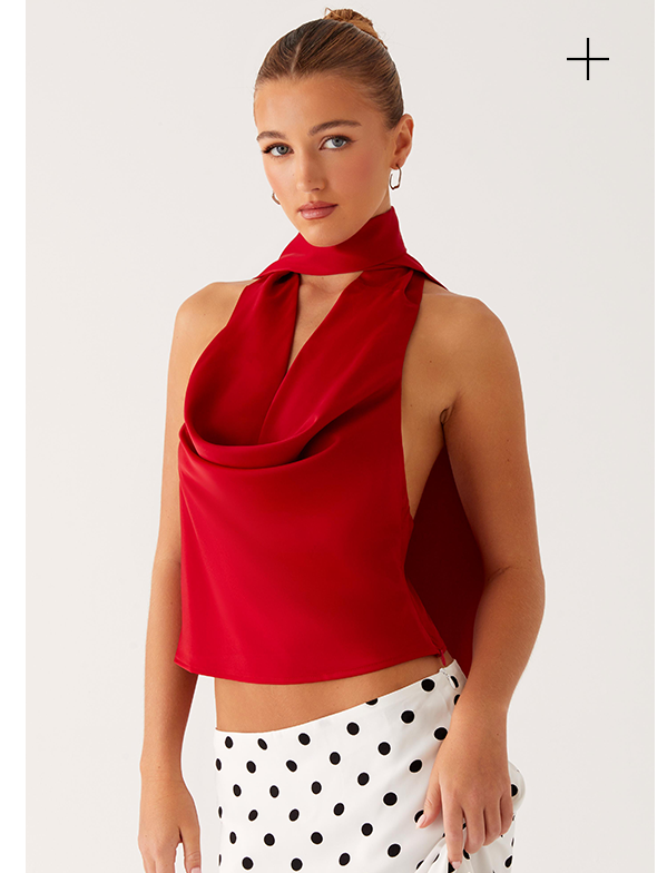 Catching Feelings Top - Red