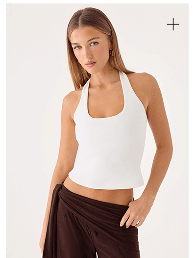 Bexli Halter Top - White