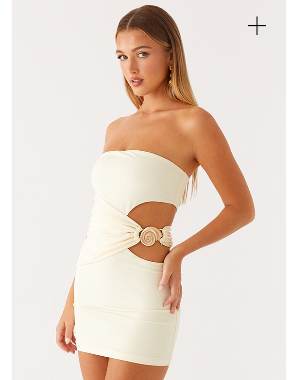 So Iconic Mini Dress - Yellow