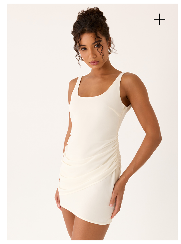 Bellini Babe Mini Dress - White 