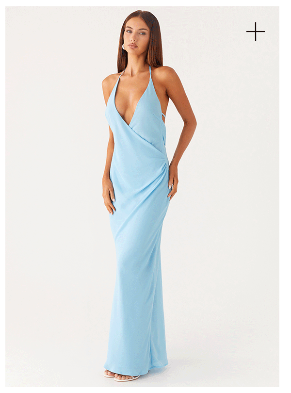 Just A Kiss Maxi Dress - Turquoise 