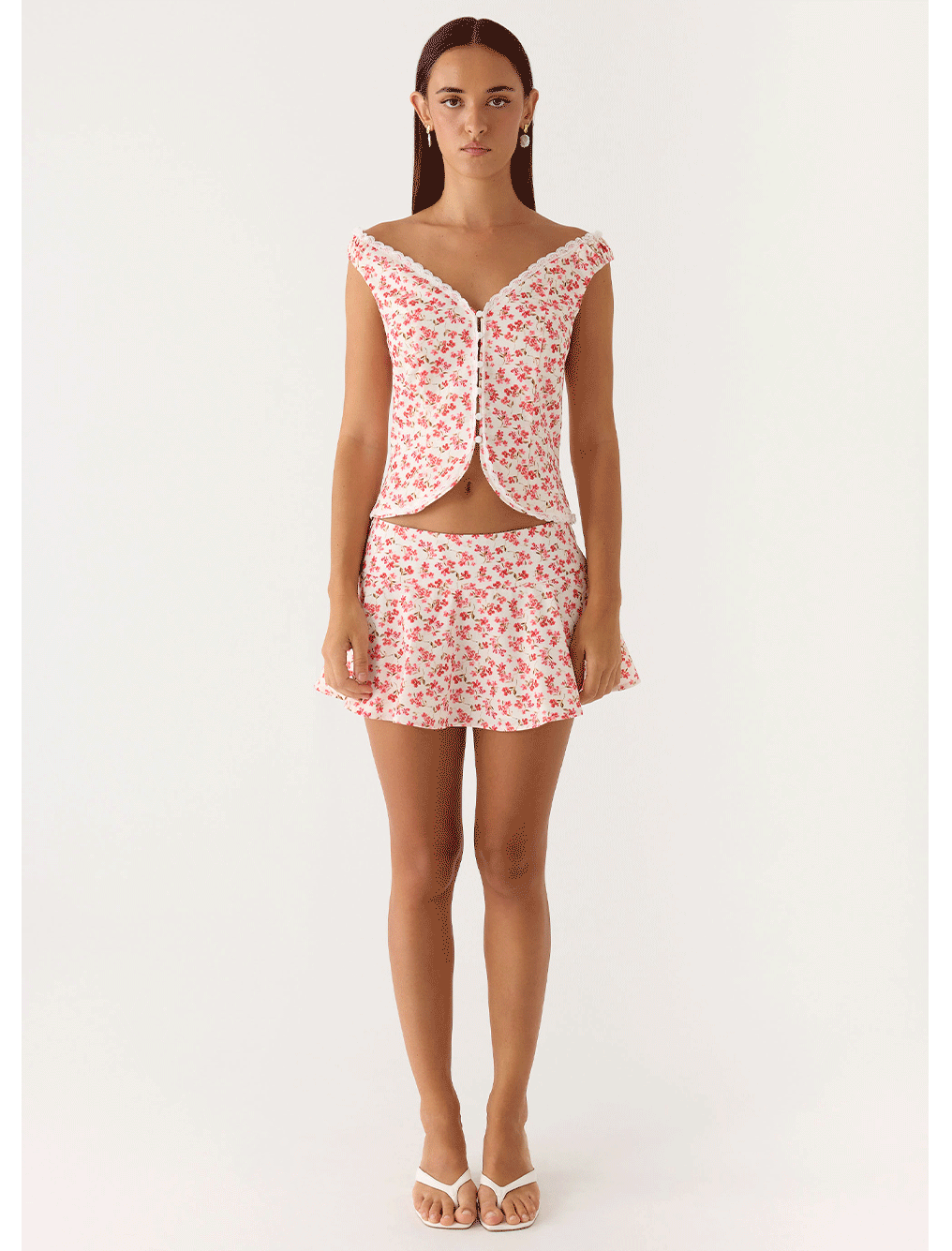 Anja Top & Mini Skirt - Porcelian Rose