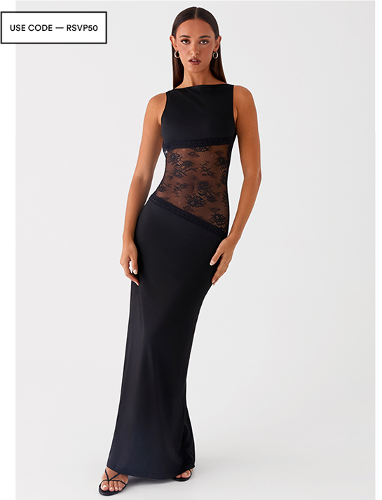 Lucinda Maxi Dress - Black