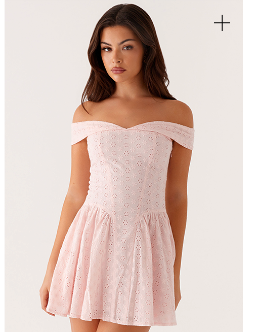 Mallory Mini Dress Cherry Red