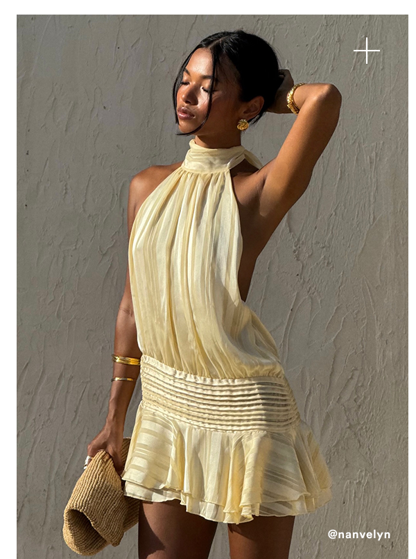 Willow Mini Dress - Yellow