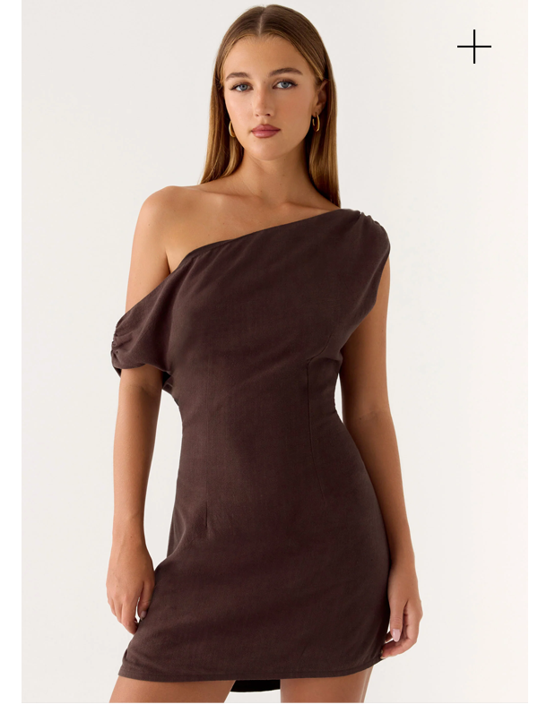 Mischa Mini Dress - Chocolate Drizzle
