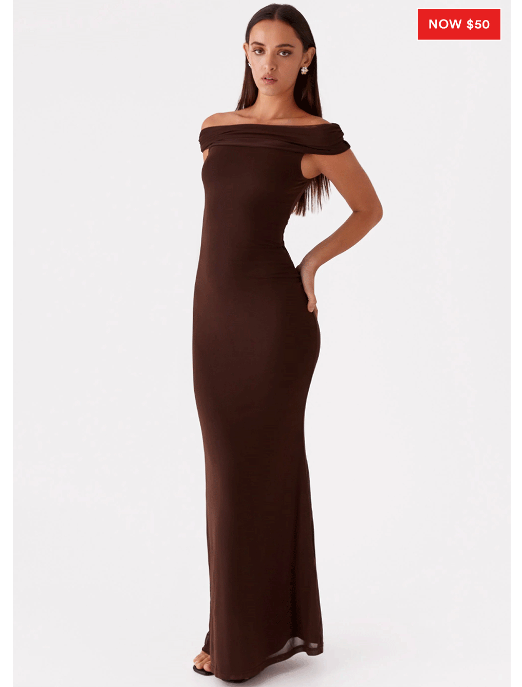 Marilyn Maxi Dress - Chocolate