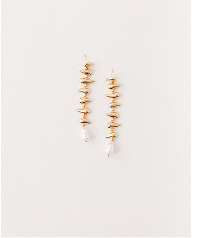 Jaylin Earrings - Pearl