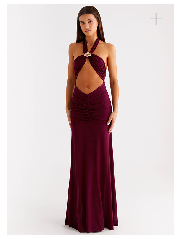 Deltina Maxi Dress - Boysenberry 