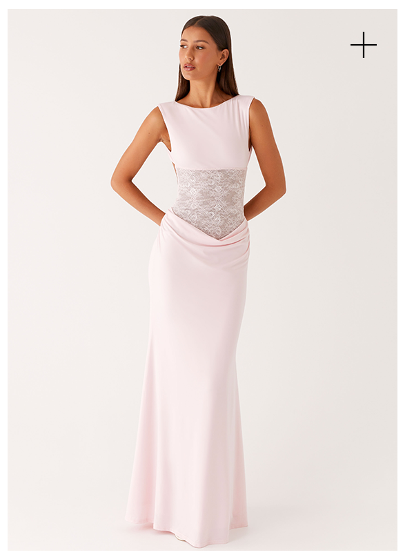 Love Tease Maxi Dress - Baby Pink