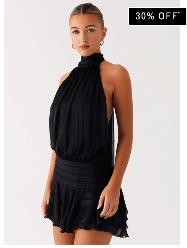 Willow Mini Dress - Black