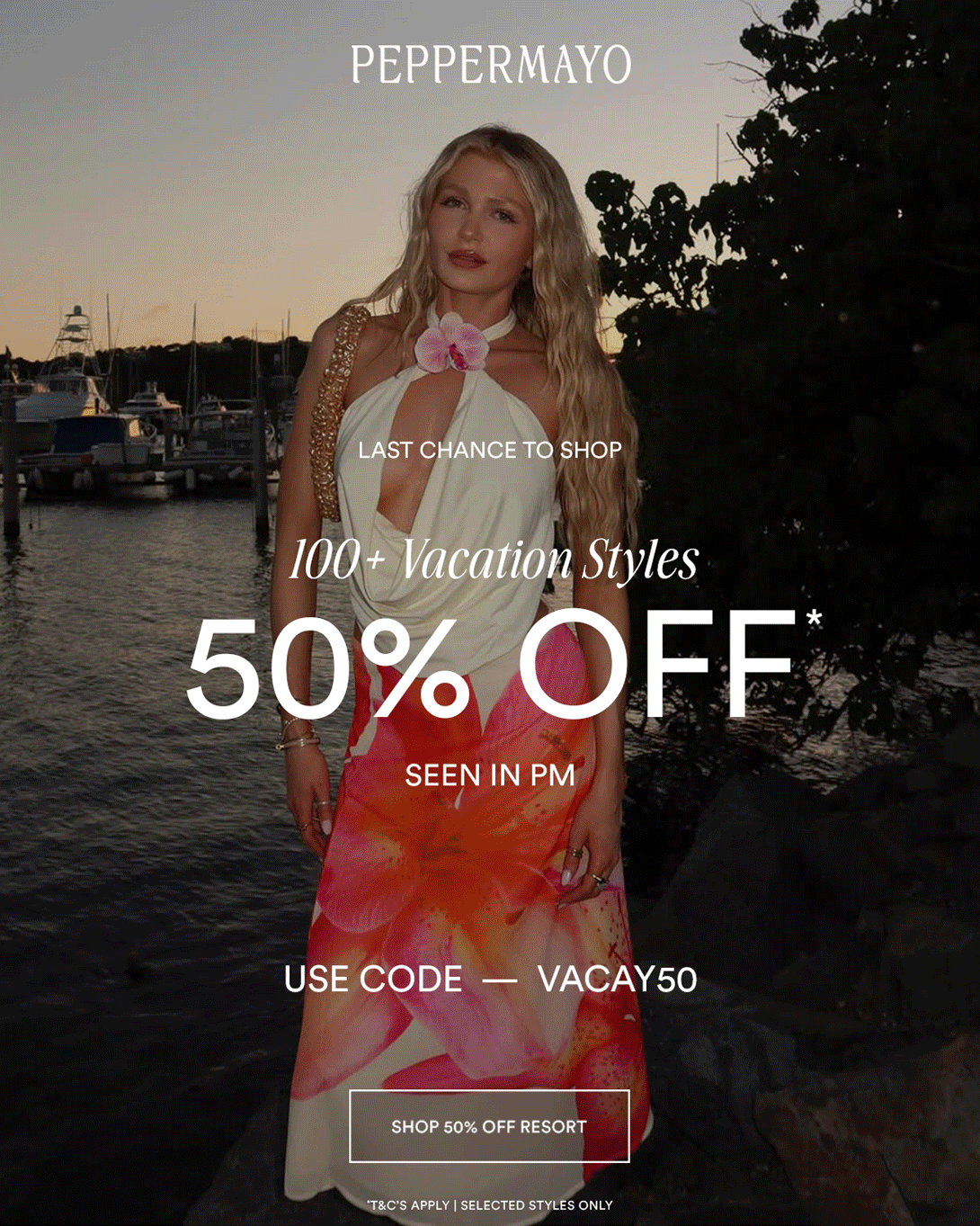SHOP 50% OFF RESORT