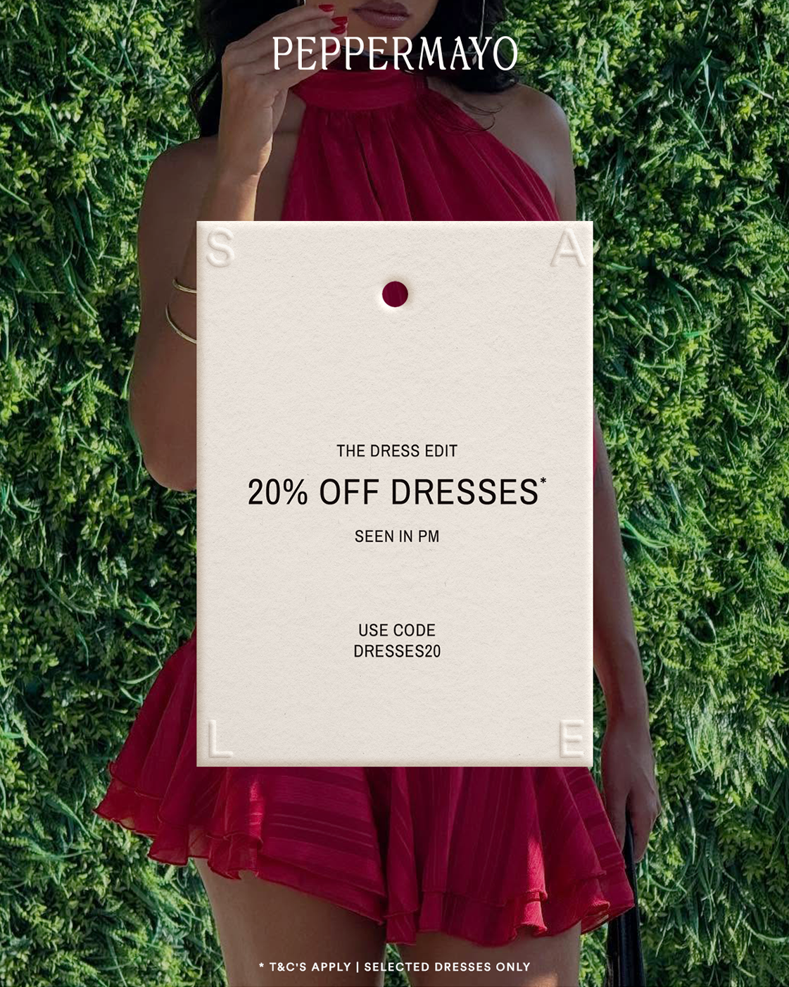 SHOP 20% OFF DRESSES