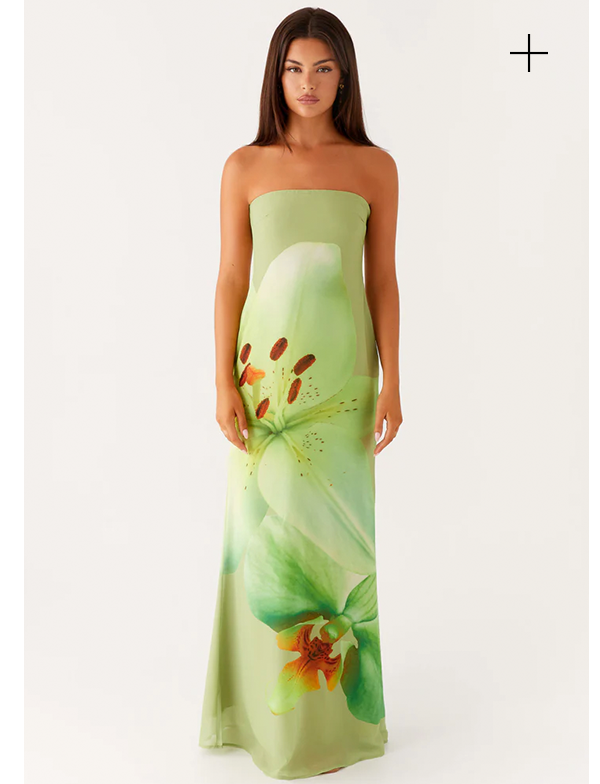 Darcy Maxi Dress - Green Floral