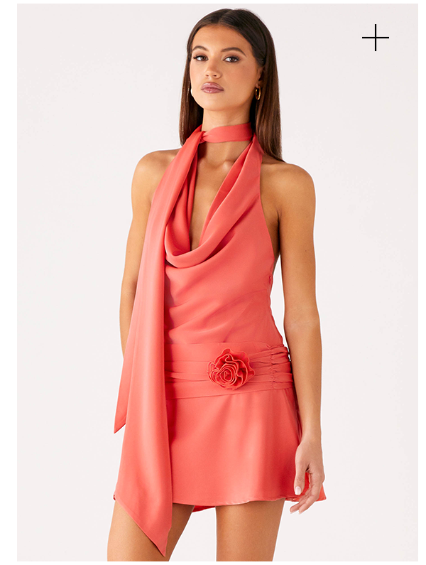 Kenzie Mini Dress - Coral
